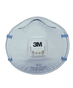 3M 8822 Respirator P2 Valve Face Masks - Pack of 10 Pcs